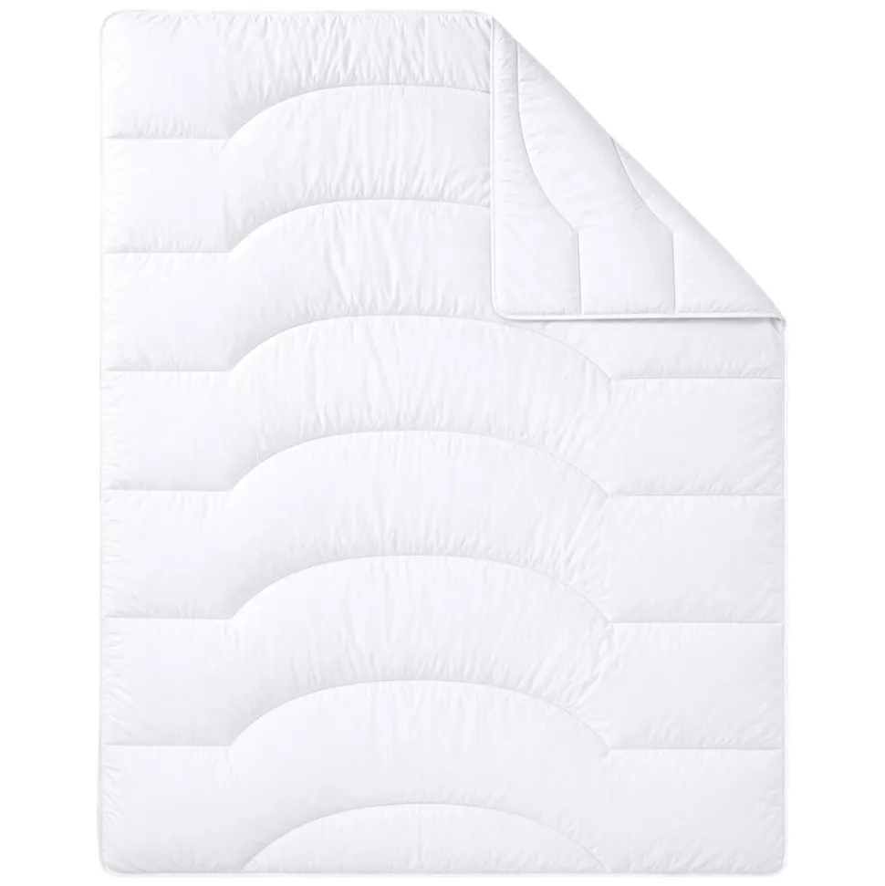 Kołdra 160 x 200 cm Wendre Cotton Percale, biała