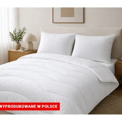 Kołdra 220 x 200 cm Wendre Cotton Percale, biała