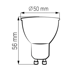 Komplet 10 żarówek Sanico Goldlux, GU10, 7,5 W, 3000K, barwa ciepła