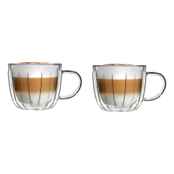 Komplet 2 filiżanek termicznych Vialli Design Tulip, 350 ml, z podwójną ścianką