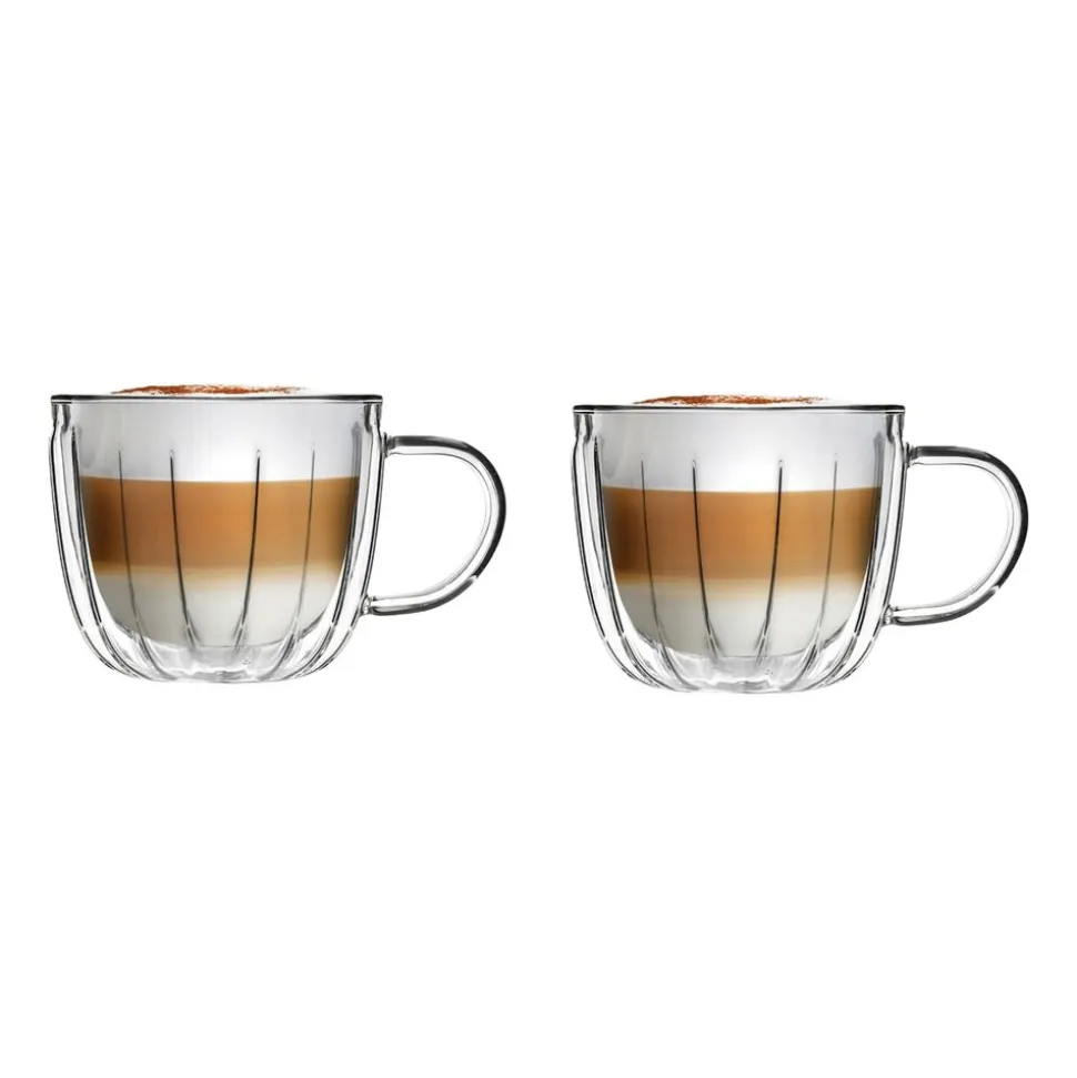 Komplet 2 filiżanek termicznych Vialli Design Tulip, 350 ml, z podwójną ścianką