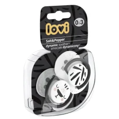 Komplet 2 smoczków dynamicznych Salt&Pepper, 0-3m