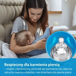 Komplet 2 smoczków dynamicznych do karmienia, kaszka