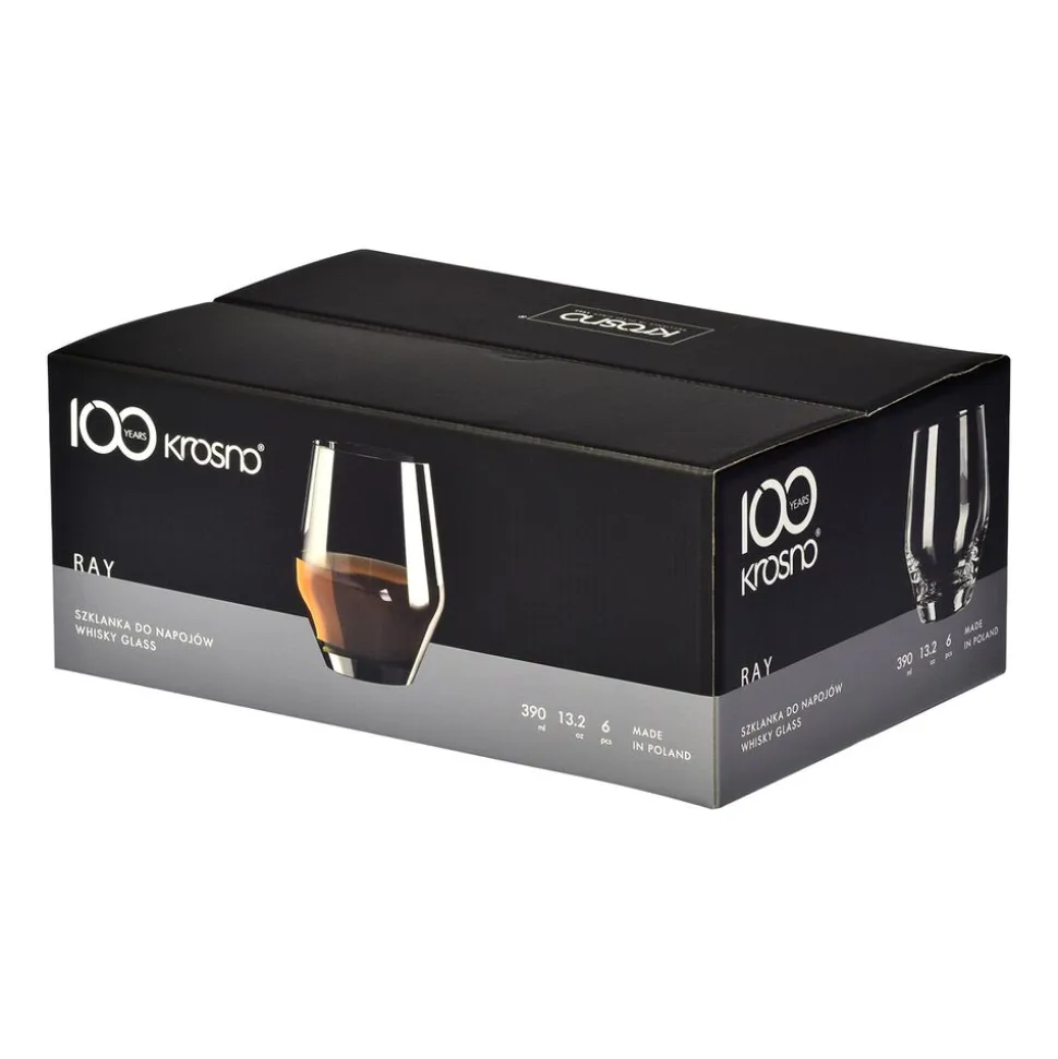 Komplet 6 szklanek do whisky Krosno Glass Century, 390 ml