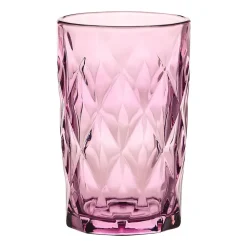 Komplet 4 szklanek Smukee, 350 ml, różowe