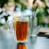 Komplet 2 szklanek termicznych wysokich z uchem Vialli Design Tulip, 350 ml, z podwójną ścianką