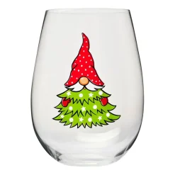 Komplet 3 szklanek świątecznych Krosno God Jul, skrzaty, 500 ml