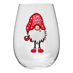 Komplet 3 szklanek świątecznych Krosno God Jul, skrzaty, 500 ml