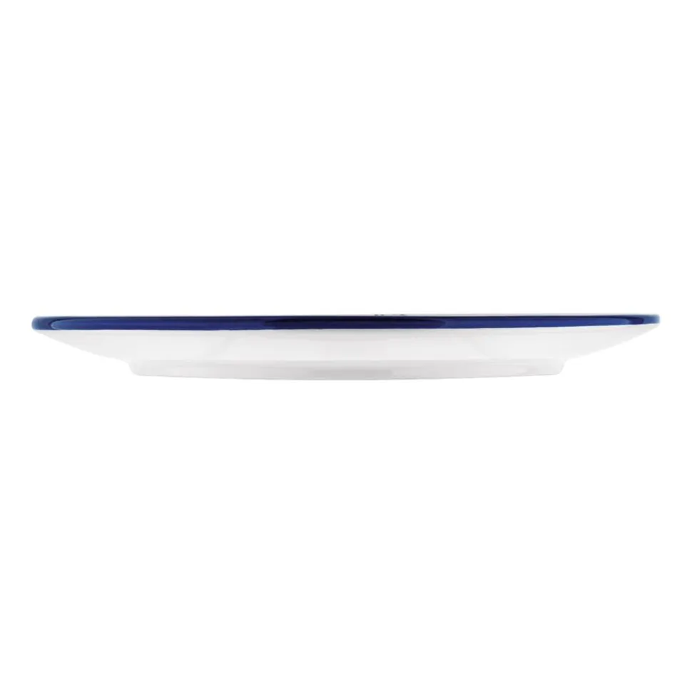 Komplet 4 talerzy na ciasto Tadar Folklor, 24 cm, białe