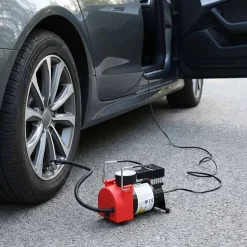 Kompresor samochodowy GTMax, 12 V, 4 końcówki