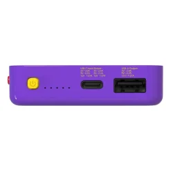 Konsola z powerbankiem YLW Gaminja, 2 w 1, fioletowa