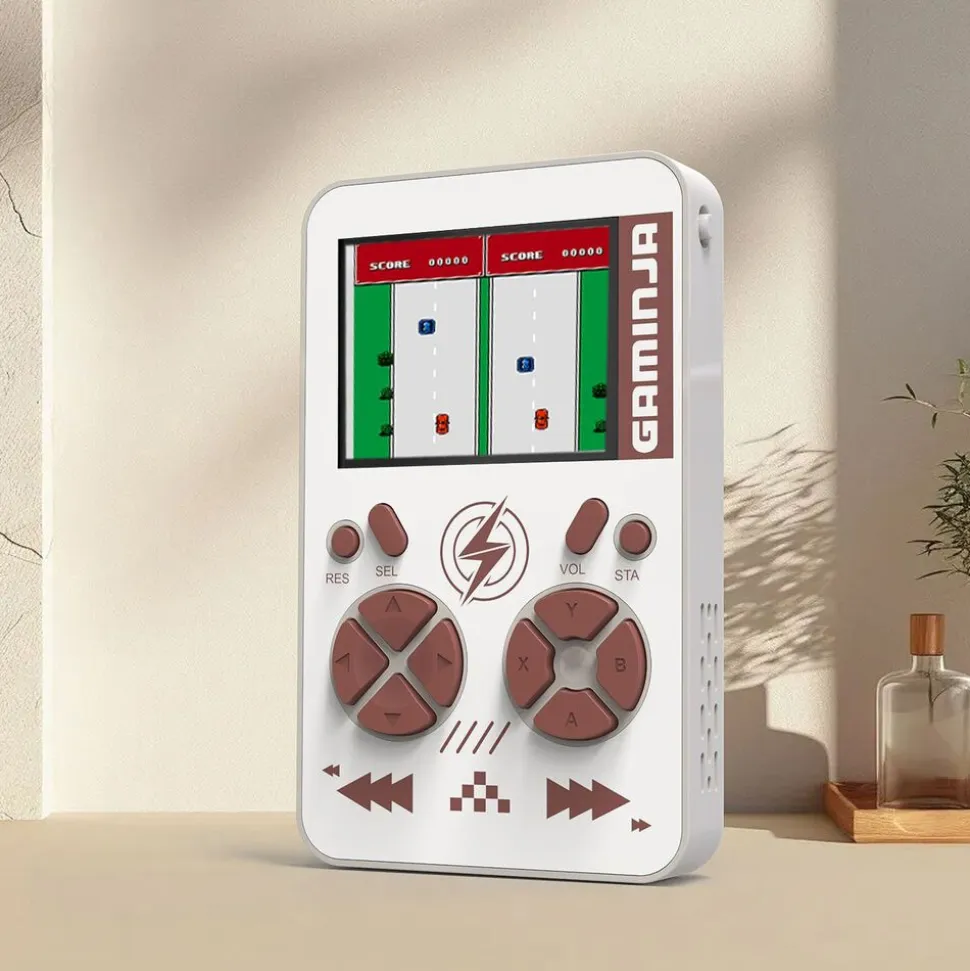 Konsola z powerbankiem YLW Gaminja, 2 w 1, biała