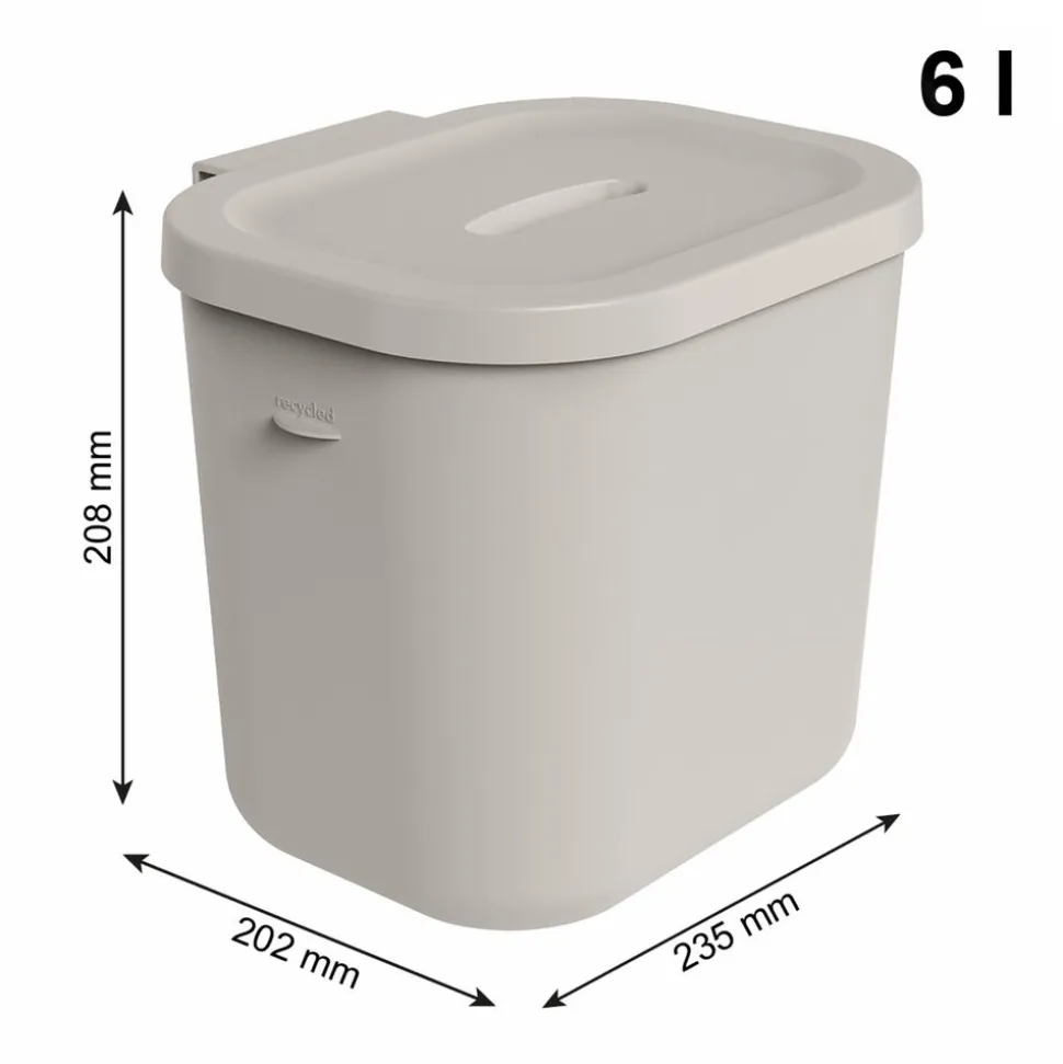 Kosz na pieluchy Rotho Kayo, 6 l, cappuccino