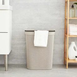 Kosz na pranie Brisen Rotho, 50 L, beżowy