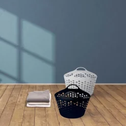 Kosz na pranie Casa Si Flexi S, 30 l, czarny