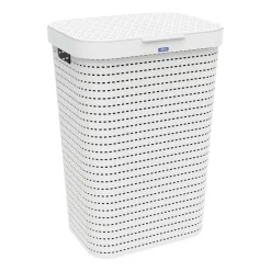 Kosz na pranie Country Rotho, 55 L, biały
