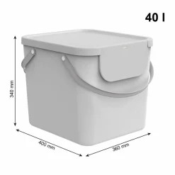 Kosz na pranie i pieluchy Rotho Kayo, 40 l, biały