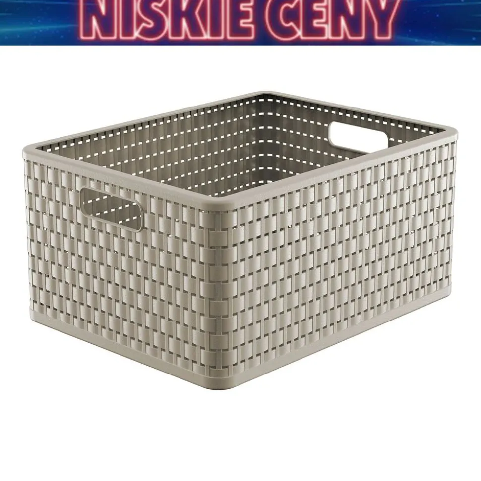 Koszyk Rotho Country, A4+, 28 L, beżowy