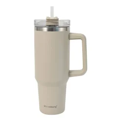 Kubek termczny z pokrywką Klausberg, 1,1 l, beżowy