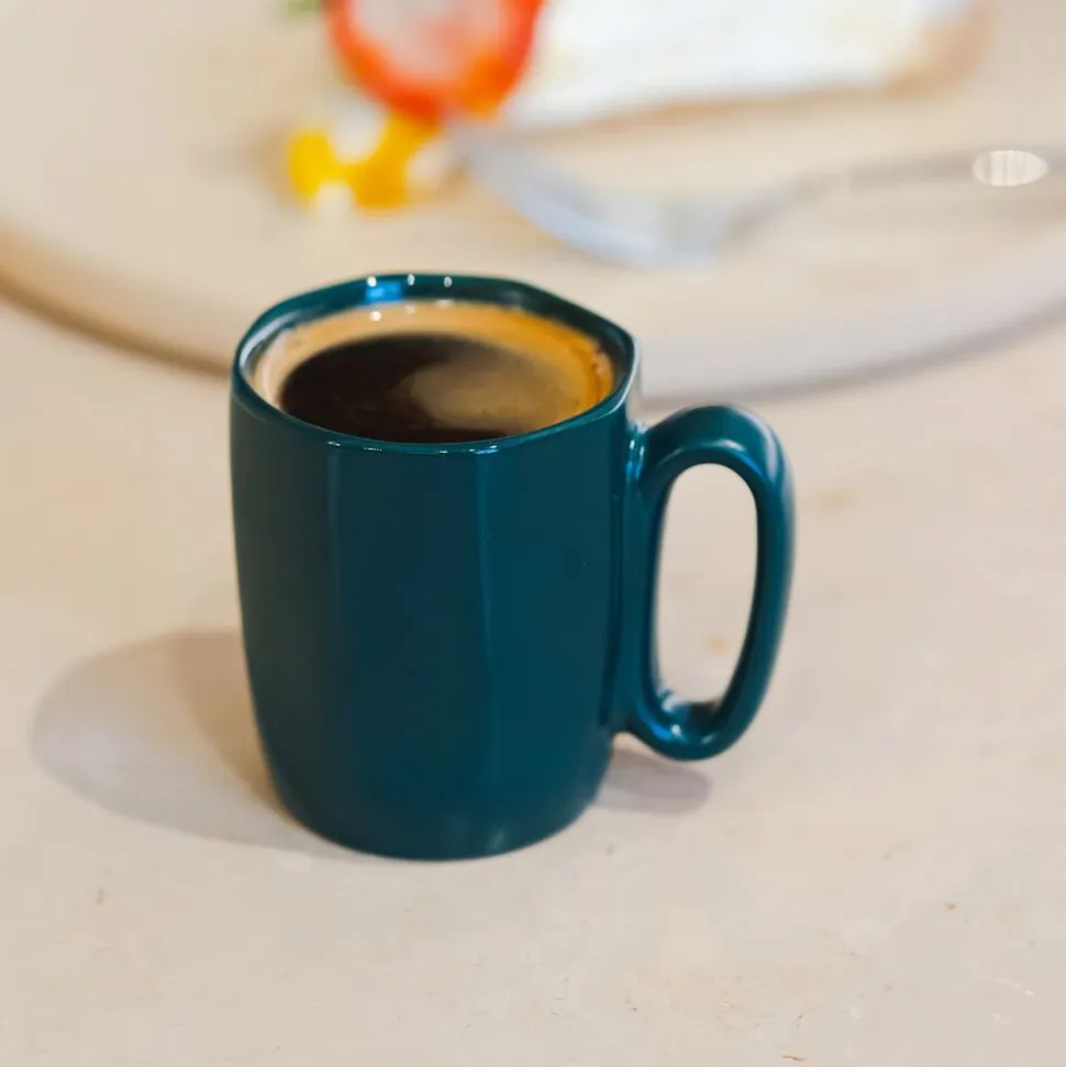 Kubki ceramiczne do espresso Vialli Design Fuori, 80 ml, 2 sztuki, zielone