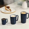 Kubki ceramiczne do espresso Vialli Design Fuori, 80 ml, 2 sztuki, granatowe