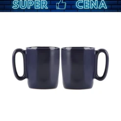 Kubki ceramiczne do espresso Vialli Design Fuori, 80 ml, 2 sztuki, granatowe