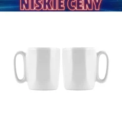 Kubki ceramiczne do espresso Vialli Design Fuori, 80 ml, 2 sztuki, białe