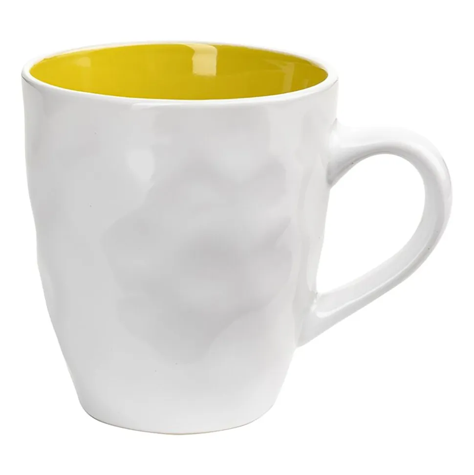 Kubki ceramiczne Florina Arancini, 4 sztuki, 400 ml, żółte