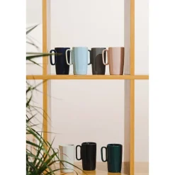 Kubki ceramiczne z uchem Vialli Design Fuori, 330 ml, 2 sztuki, białe