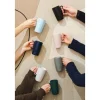 Kubki ceramiczne z uchem Vialli Design Fuori, 330 ml, 2 sztuki, granatowe