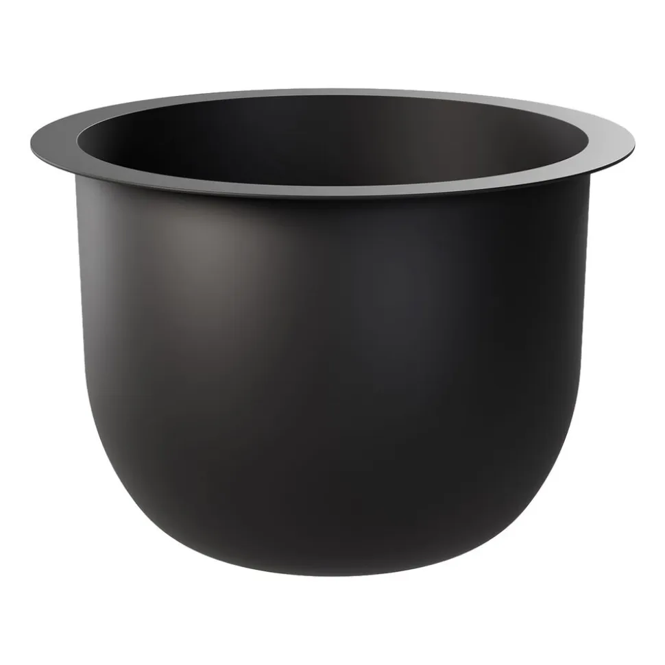 Kwietnik Form Platic Standy, z wkładem doniczkowym 24 cm, czarny