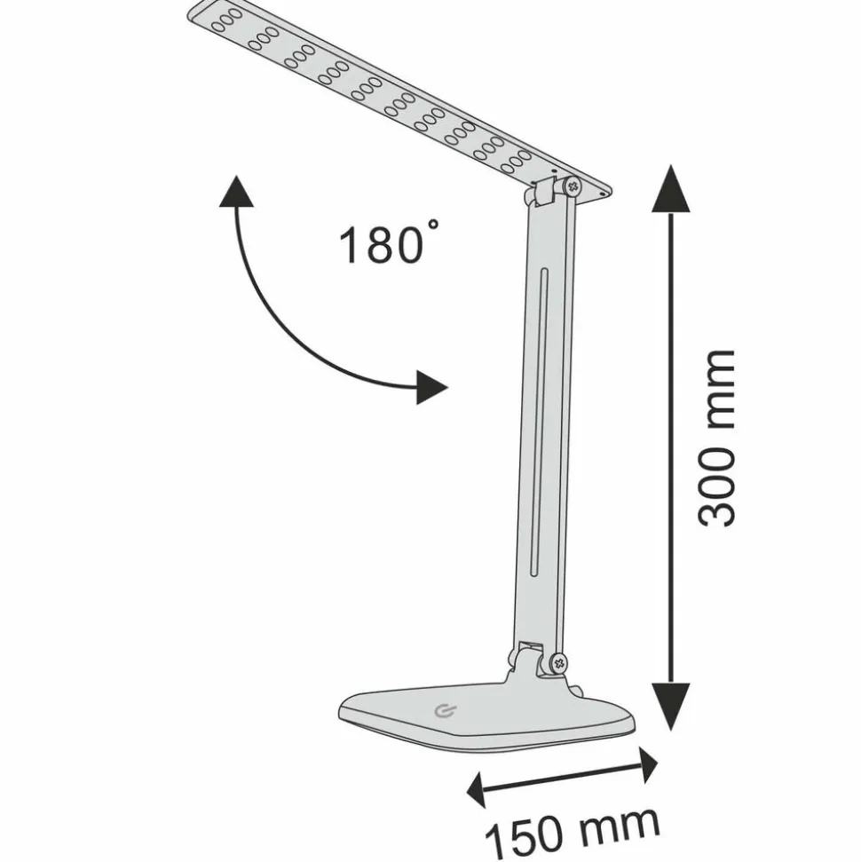 Lampa biurkowa Sanico Goldlux Jowi LED, 4000K, biała