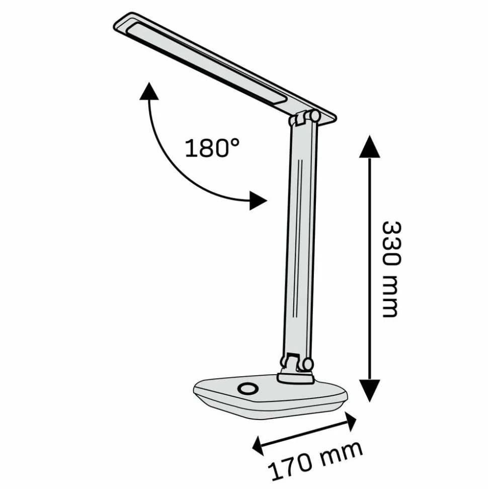 Lampa biurkowa Sanico Goldlux Vinto LED, 3000-6500K, biała