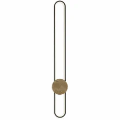 Lampa ścienna LED Sanico Goldlux Florentyna, 24 W, 4000K, trawertyn, czarna