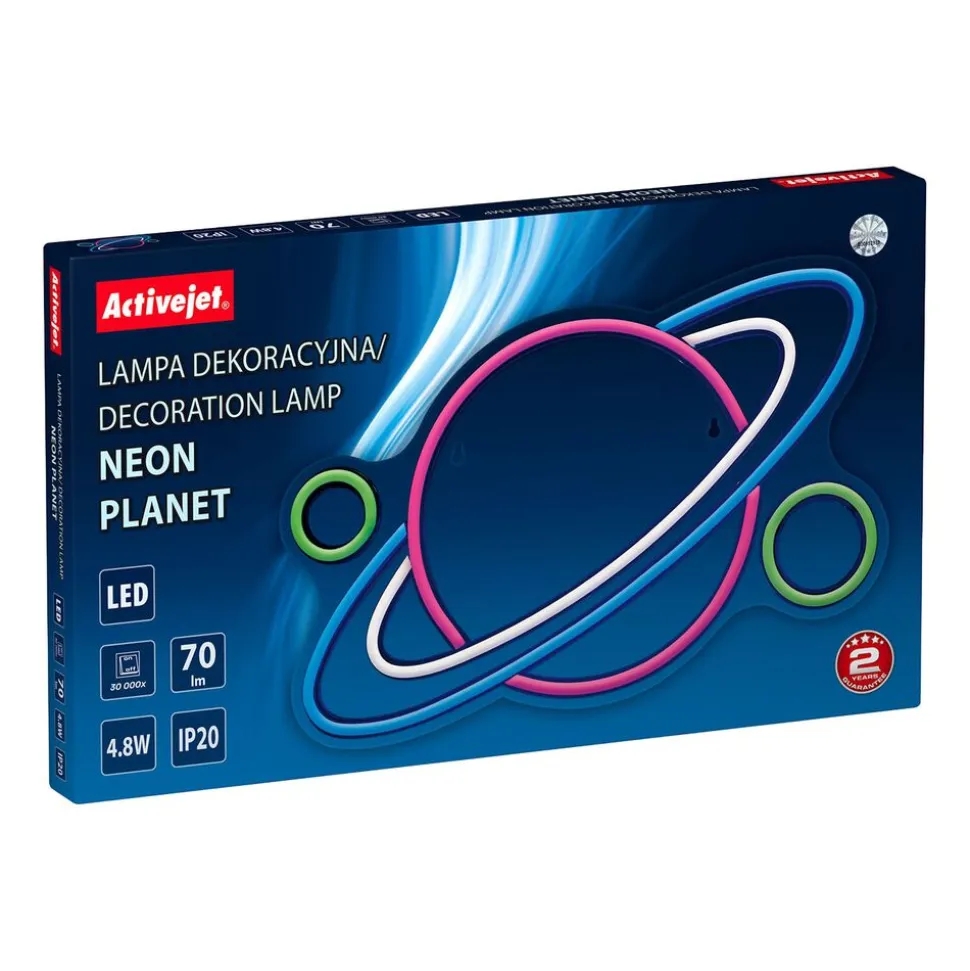Lampa dekoracyjna LED ActiveJet Neon Planet