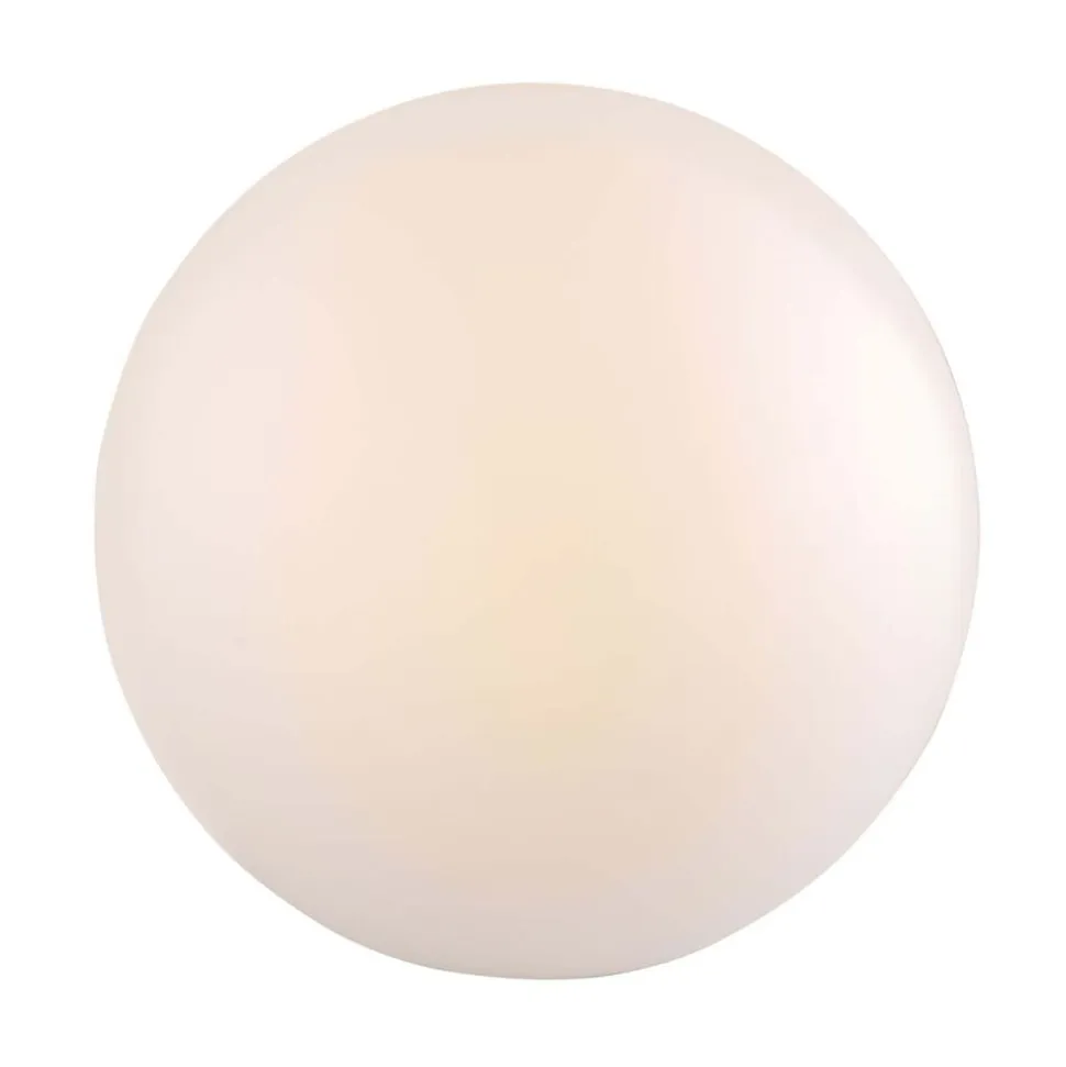 Lampa ogrodowa 50 cm, kula, E27, biała