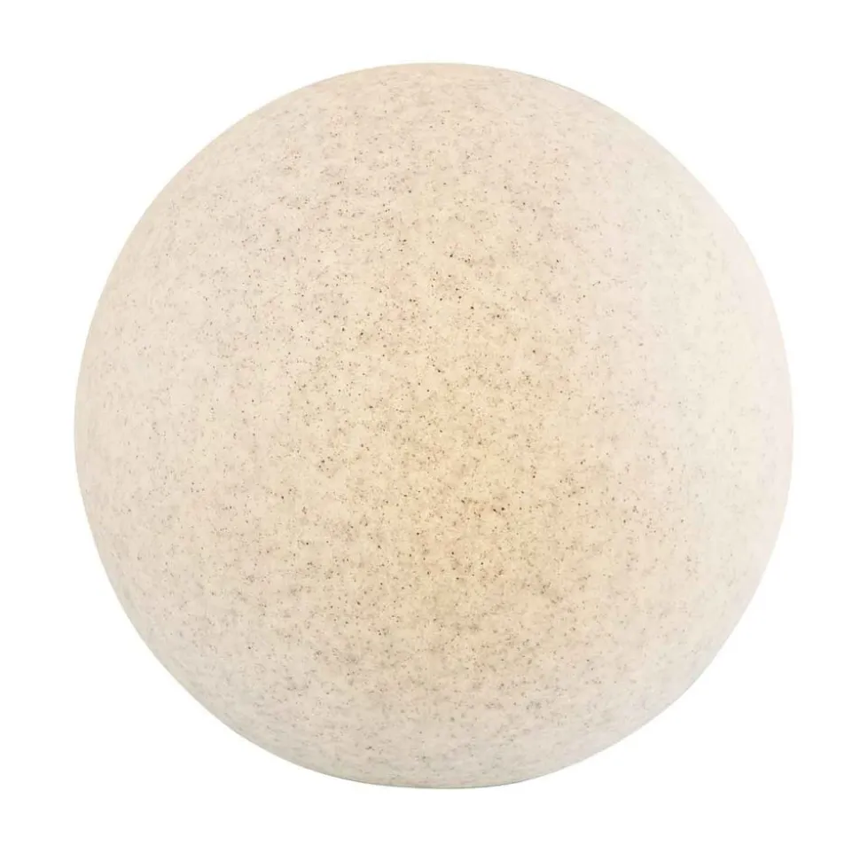 Lampa ogrodowa 50 cm, kula, E27, szara
