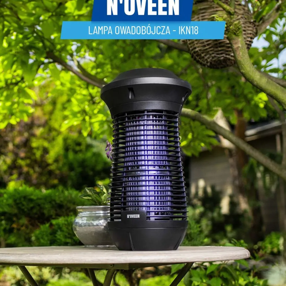 Lampa owadobójcza Noveen IKN18 IPX4, Professional Lampion, 100 m2