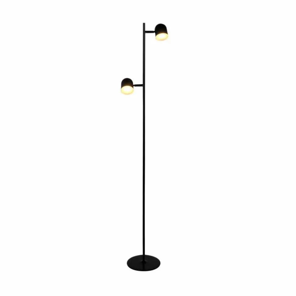 Lampa podłogowa LED Sanico Goldlux Rawi, 3000K, czarna
