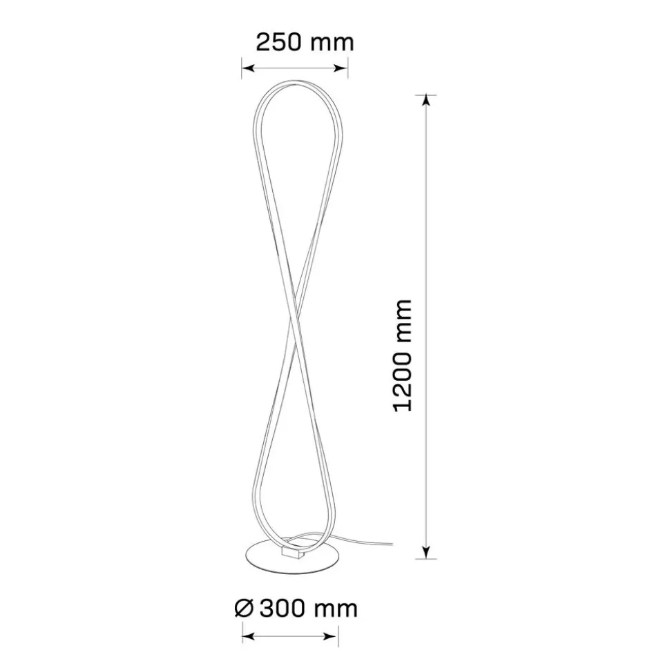 Lampa podłogowa LED Sanico Goldlux Infinito, 32 W, 4000K