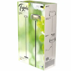 Lampa podłogowa LED Sanico Goldlux Tryoplis, USB-C, czarna