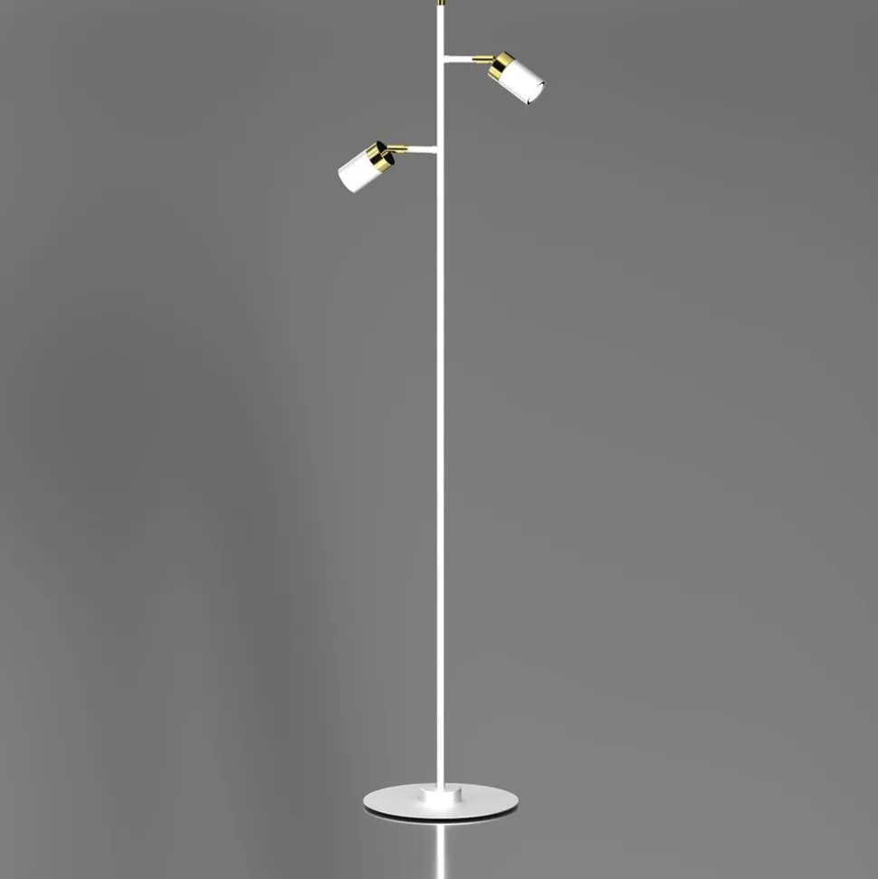 Lampa podłogowa Milagro Joker 2 x GU10, biało-złota
