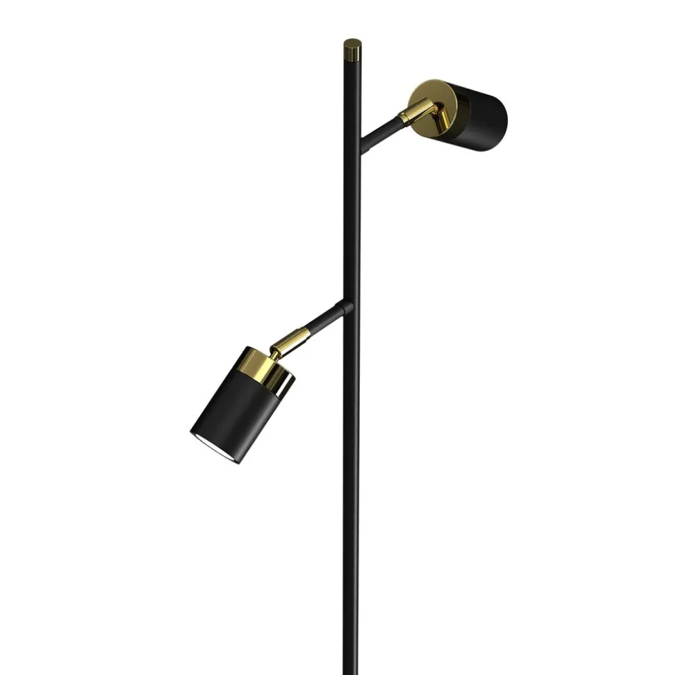 Lampa podłogowa Milagro Joker 2 x GU10, czarno-złota