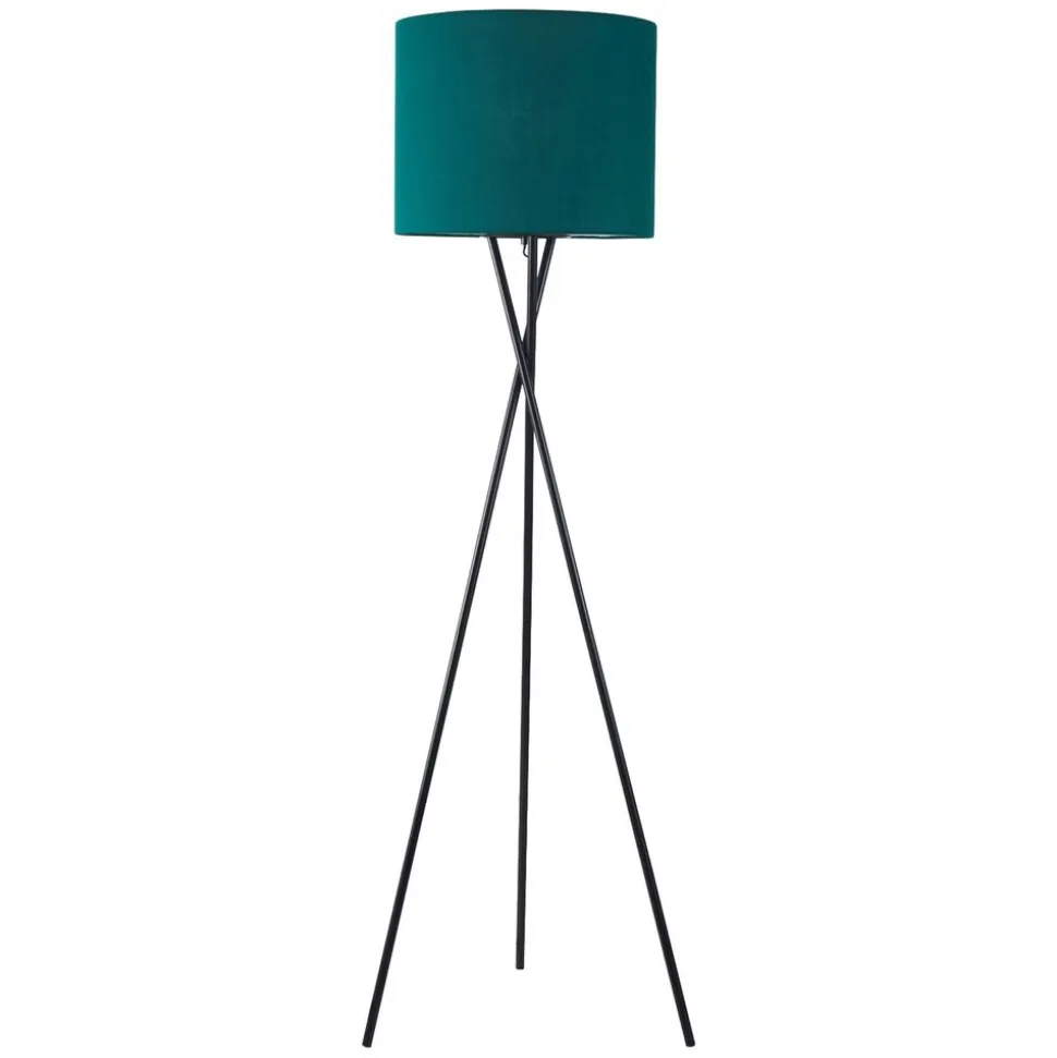Lampa podłogowa Sanico Goldlux Tekla, E27, ciemnozielona