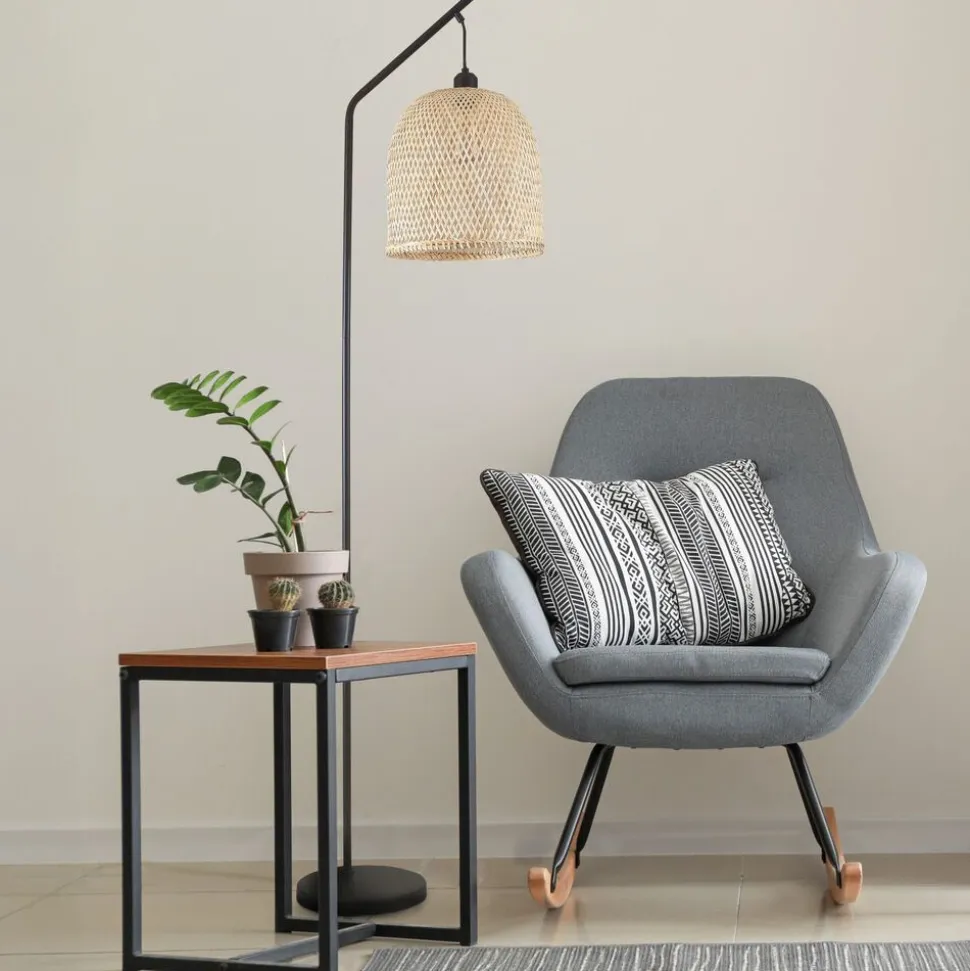 Lampa podłogowa Sanico Goldlux Rio Natural, E27