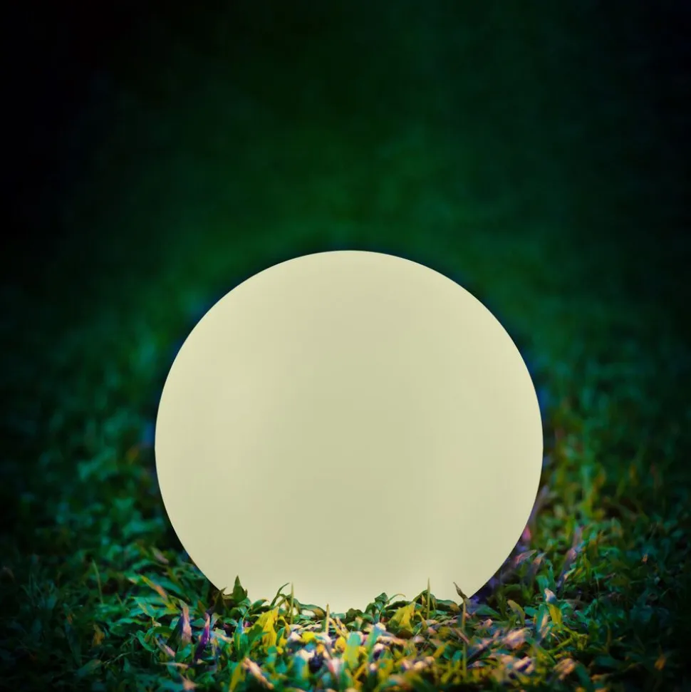 Lampa solarna 30 cm Sanico Goldlux, RGBWW, z pilotem