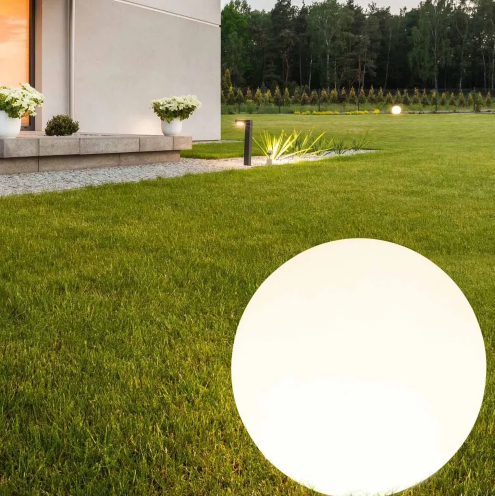 Lampa solarna 50 cm Sanico Goldlux, kula, 4000K, biała