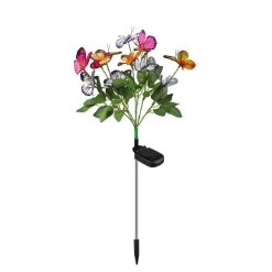 Lampa solarna LED Meven, bukiet motylków, 3 diody LED