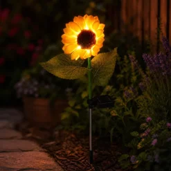 Lampa solarna LED Meven, słonecznik, 3 diody LED