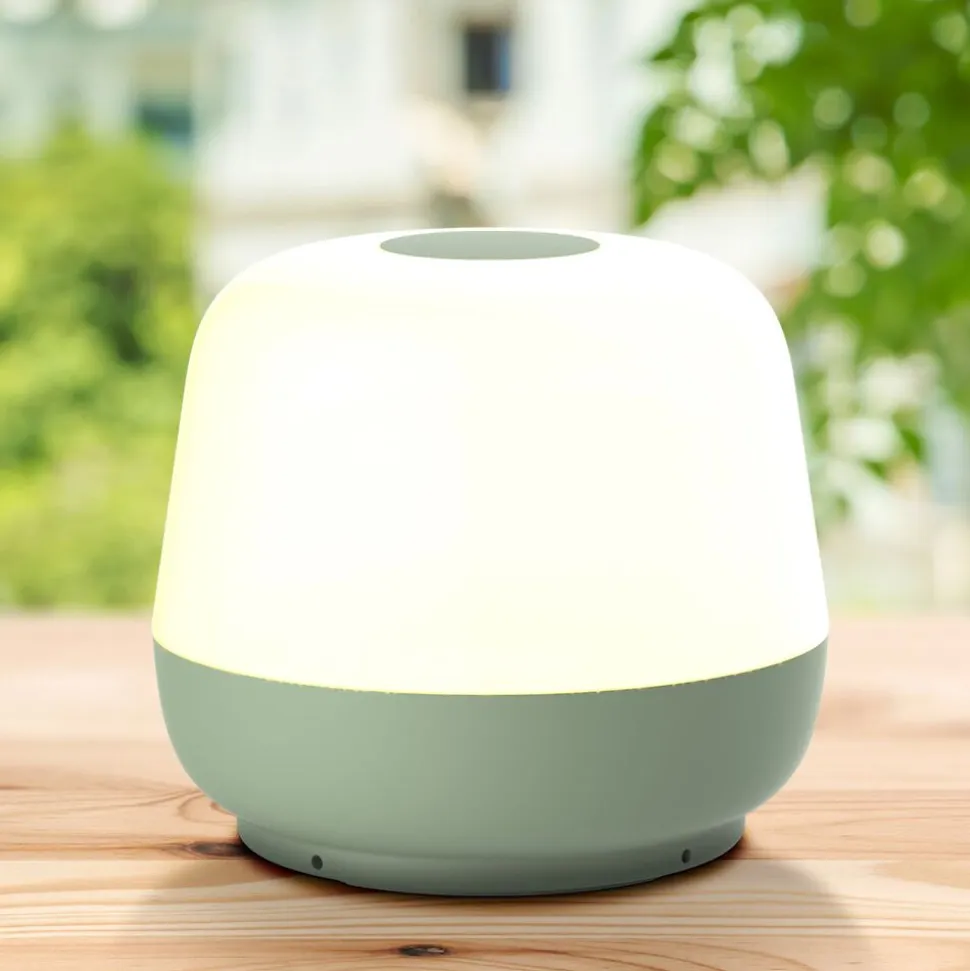 Lampa stołowa LED Sanico Goldlux Samba, USB-C, zielona